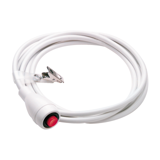 10' White PressCall Cord, 1/4" 2-conductor plug